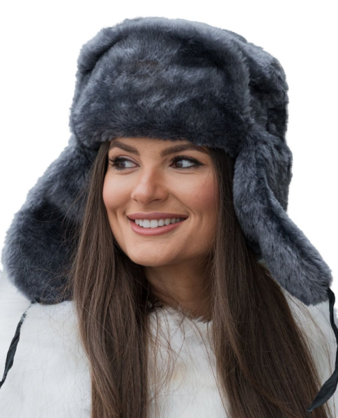 Шапка - ушанка сувенирная "Классическая" унисекс / экомех / демисезонный головной убор